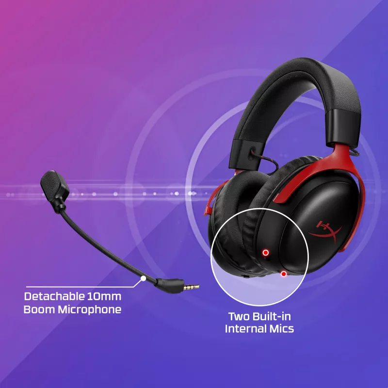 HyperX Cloud III S - Auriculares gaming inalámbricos (blanco), inalámbricos, 20 - 20000 Hz, gaming, 340 g, auriculares, blanco