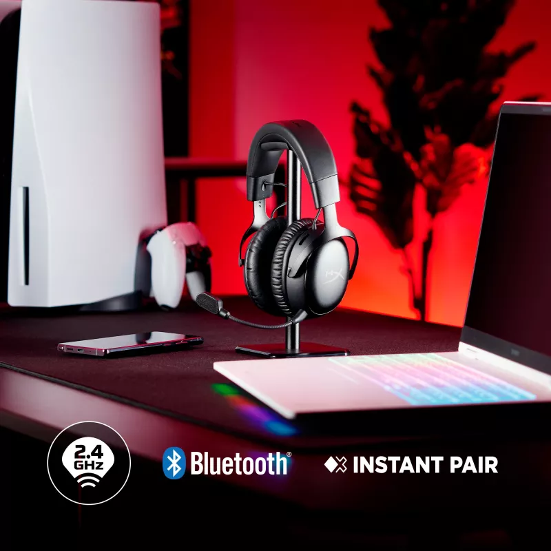 HyperX Cloud III S - Auriculares gaming inalámbricos (blanco), inalámbricos, 20 - 20000 Hz, gaming, 340 g, auriculares, blanco