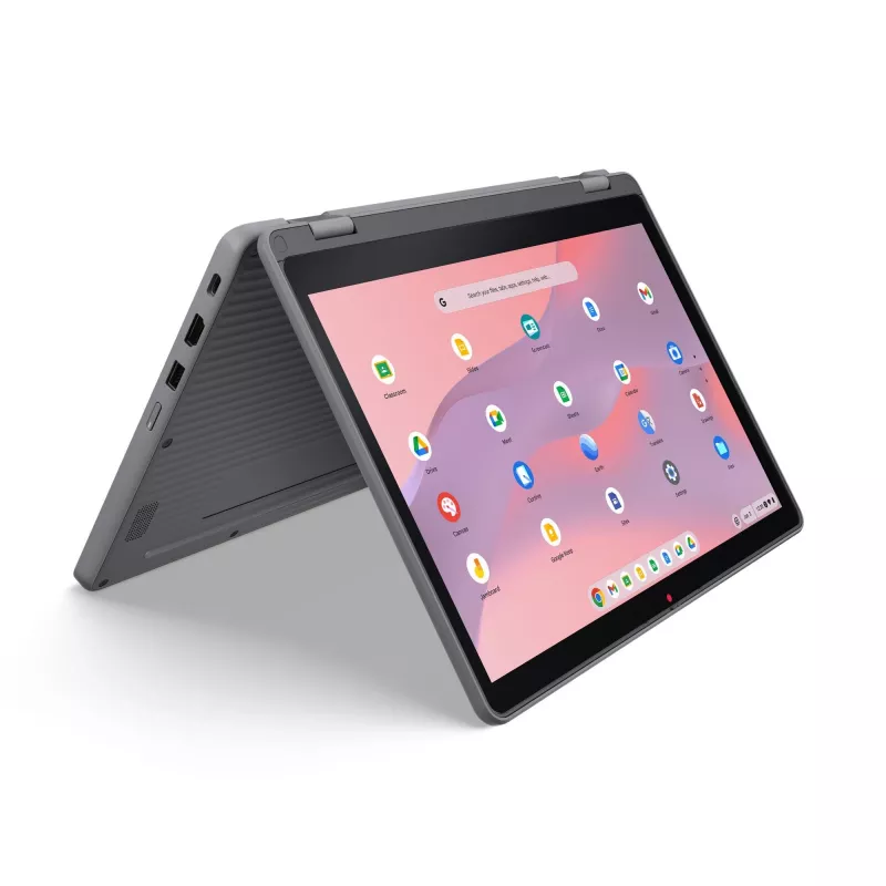 Lenovo Chrome 500e 2in1 G5 M89 MediaTek Kompanio 540 Chromebook 31 cm (12,2 inch) pantalla táctil WUXGA 8 GB LPDDR5x-SDRAM 64 GB UFS Wi-Fi 6E (802.11ax) ChromeOS inglés gris