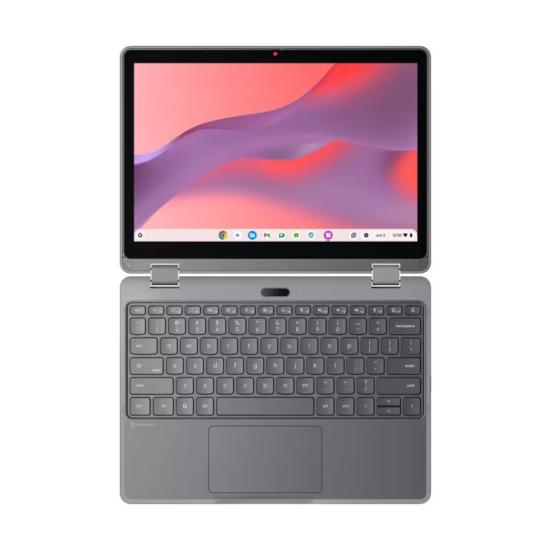 Lenovo Chrome 500e 2in1 G5 M89 MediaTek Kompanio 540 Chromebook 31 cm (12,2 inch) pantalla táctil WUXGA 8 GB LPDDR5x-SDRAM 64 GB UFS Wi-Fi 6E (802.11ax) ChromeOS inglés gris