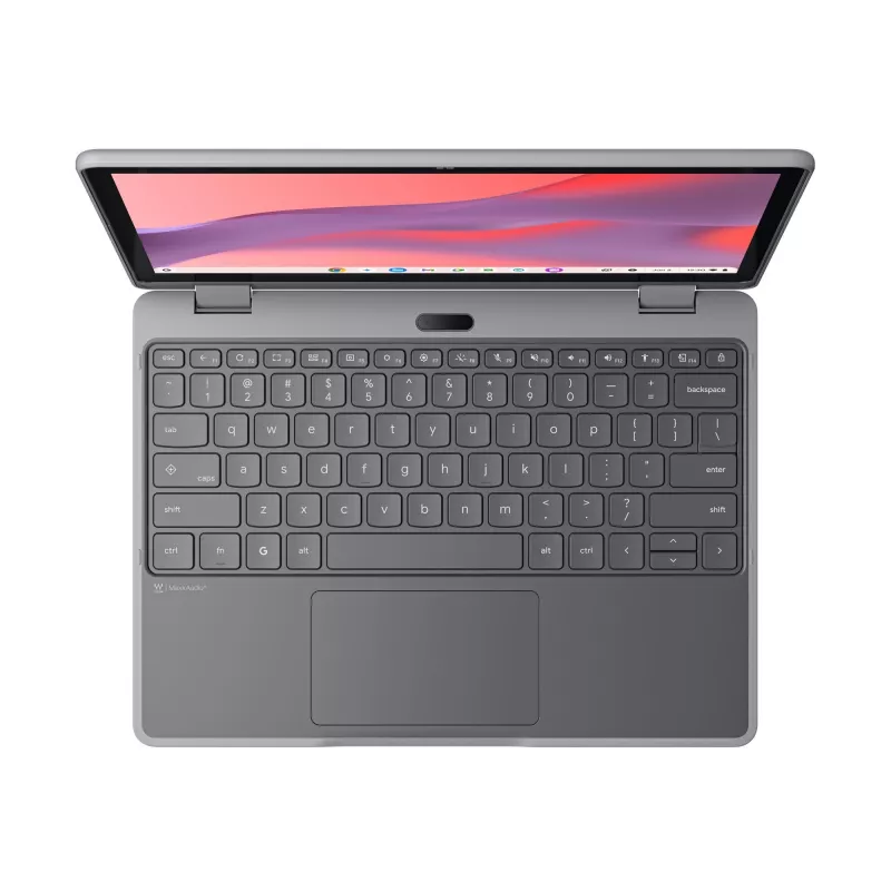 Lenovo Chrome 500e 2in1 G5 M89 MediaTek Kompanio 540 Chromebook 31 cm (12,2 inch) pantalla táctil WUXGA 8 GB LPDDR5x-SDRAM 64 GB UFS Wi-Fi 6E (802.11ax) ChromeOS inglés gris