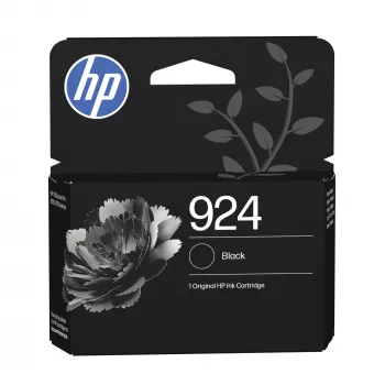 HP 924 cartucho de tinta original negro, rendimiento estándar, negro, 1 ud., 500 páginas, 400 páginas, pack individual