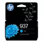 HP 937 cartucho de tinta original cian, rendimiento estándar, cian, 1 ud., 800 páginas, pack individual