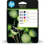 HP 924 pack de 4 cartuchos de tinta originales CMYK, rendimiento estándar, negro, cian, magenta, amarillo, 4 uds., 500 páginas, 400 páginas, pack individual