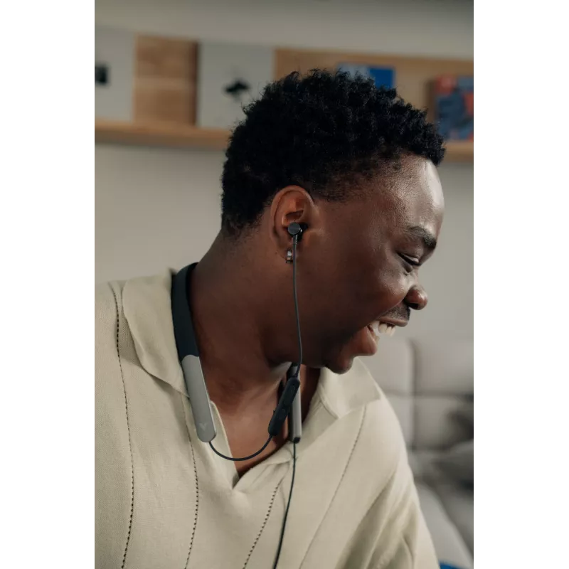 Verbatim TruSound Pro auriculares de cuello negros, inalámbricos, música/uso diario, 20 - 20000 Hz, 74 g, auriculares, negro