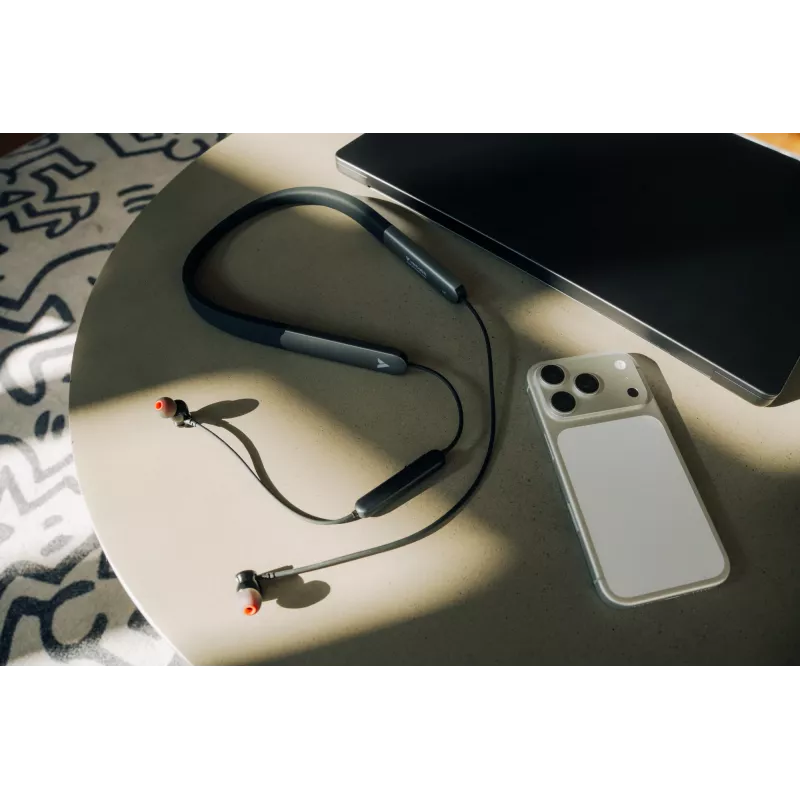 Verbatim TruSound Pro auriculares de cuello negros, inalámbricos, música/uso diario, 20 - 20000 Hz, 74 g, auriculares, negro