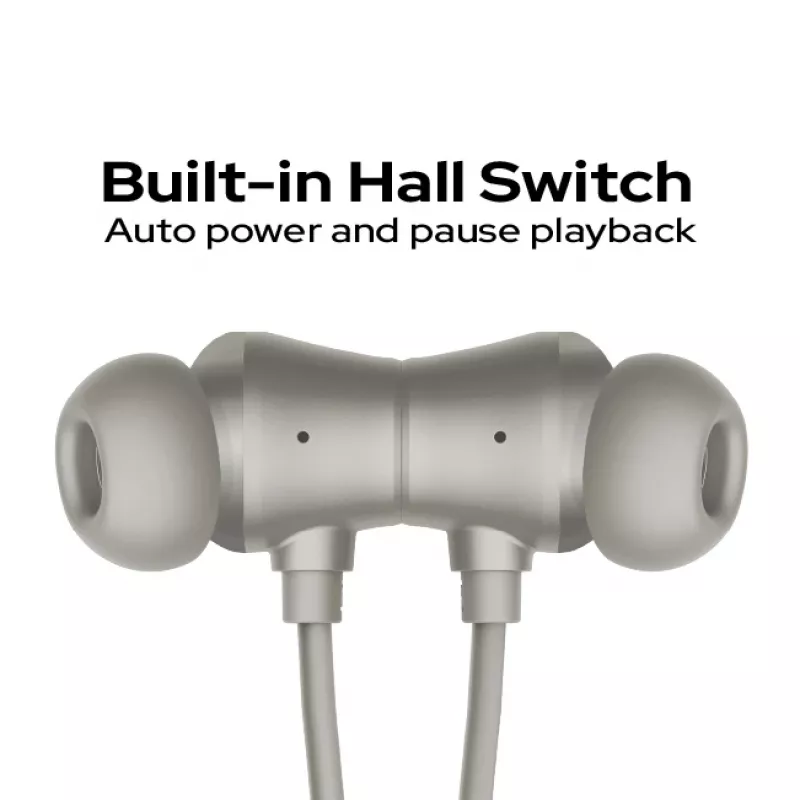 Verbatim TruSound ANC auriculares de cuello gris, inalámbricos, 20 - 20000 Hz, música/uso diario, 46.5 g, auricular, gris