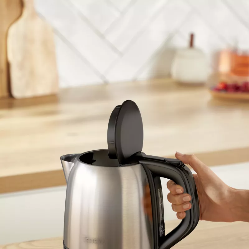 Tefal Subito Mini KO5S2DE0 hervidor 1 L 2400 W negro, acero inoxidable