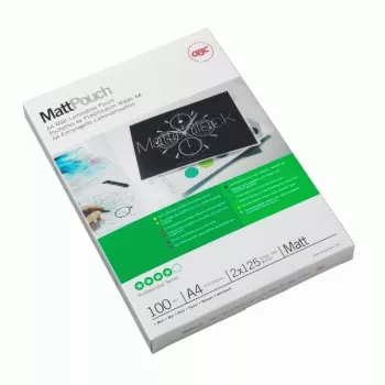 GBC funda de laminar A4 mate 100 micras, mate, A4, 216 mm, 0,2 mm, 303 mm, 100 uds.