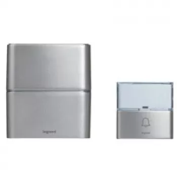 Legrand 094271 Premium Set de timbre gong inalámbrico, aluminio