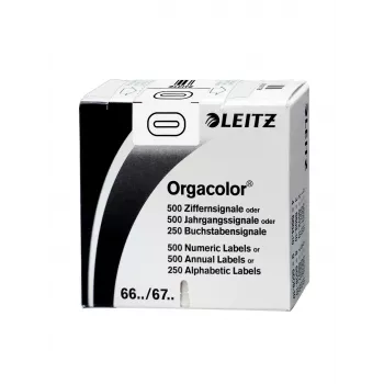 Leitz Orgacolor etiqueta autoadhesiva, rectángulo redondeado, blanco