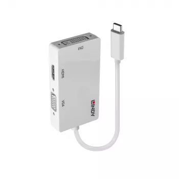 Lindy USB Type-C a Triple Display convertidor, 3840 x 2160 píxeles