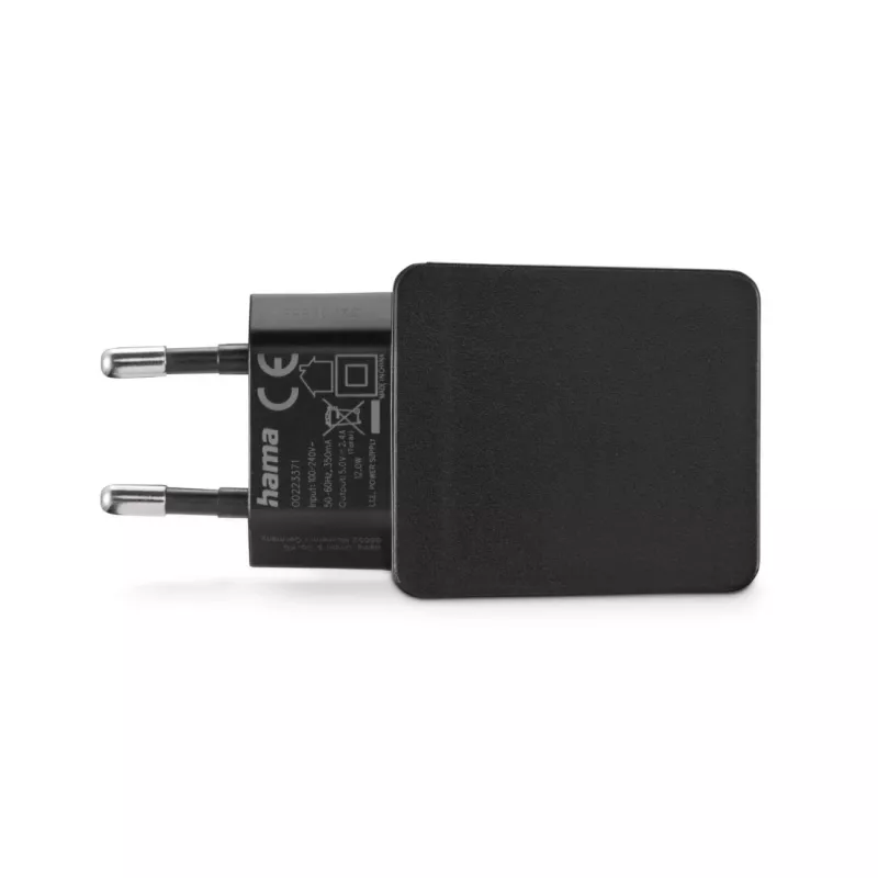 Hama 00086401 cargador de móvil MP3, navegador, consola portátil, powerbank, smartphone, tablet negro AC interior