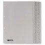 Rexel separador de PP, gris, numérico, separador de pestañas numérico, polipropileno (PP), gris, A4, 226 mm, 297 mm