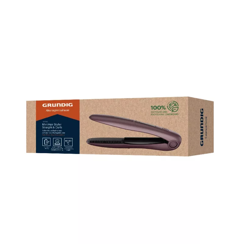 Grundig HS 6330 plancha de pelo inalámbrica, violeta