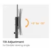 Equip Economy soporte de TV con ruedas 55 inch - 100 inch, 2,54 m (100 inch), 100 x 100 mm, 800 x 600 mm, -10 - 5°, plástico, acero inoxidable, negro