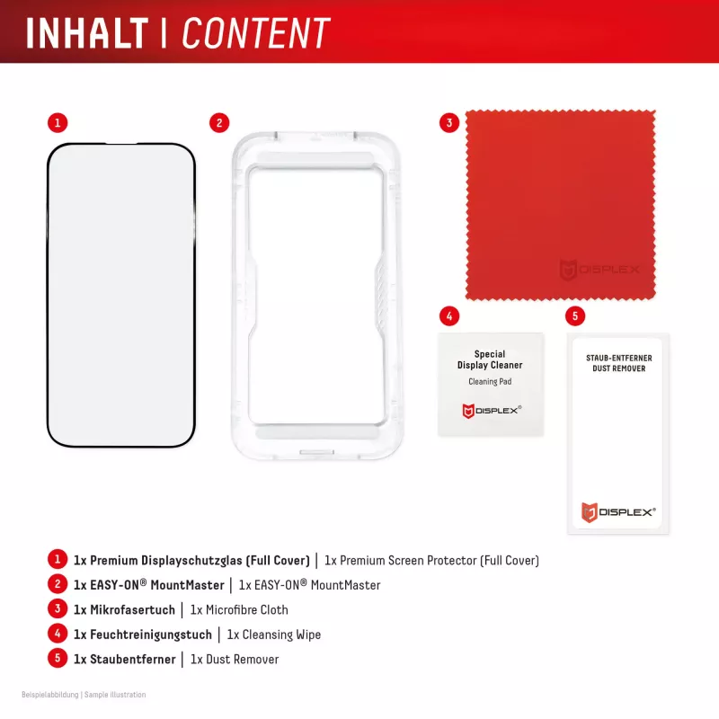 Displex Premium cristal protector de pantalla (cobertura total, 10H) para Samsung S26, cobertura total