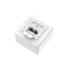 Hama 00300029 toma de red 2 x RJ-45 blanco