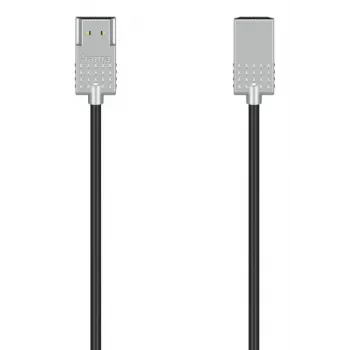 Hama cable HDMI ultra delgado 2 m HDMI tipo A (estándar) negro, plateado