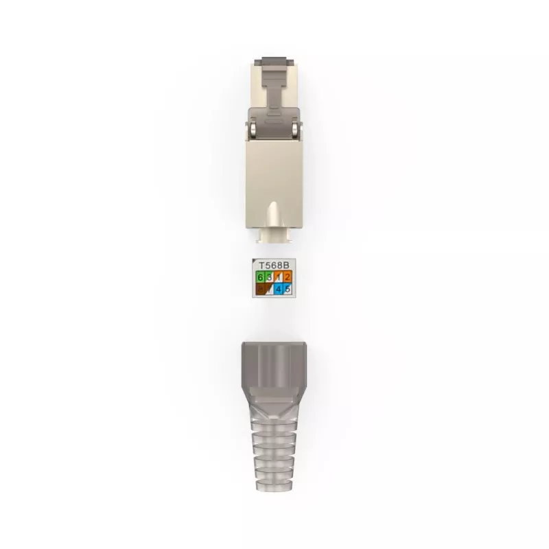 Hama 00200793 conector de cable RJ45 gris