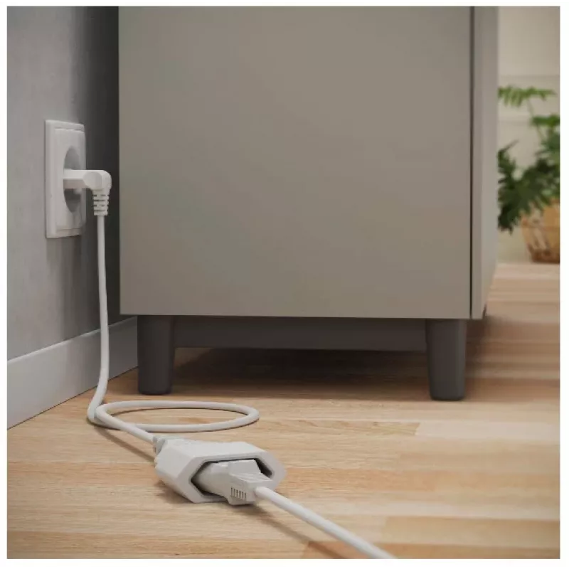 Hama 00223265 alargador 3 m 1 toma de corriente para interiores blanco