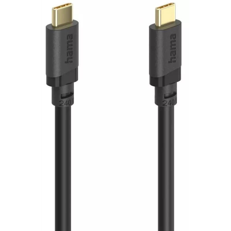Hama 00202009 cable USB USB 3.2 Gen 1 (3.1 Gen 1) 1,5 m USB C 5 Gbit/s 240 W negro
