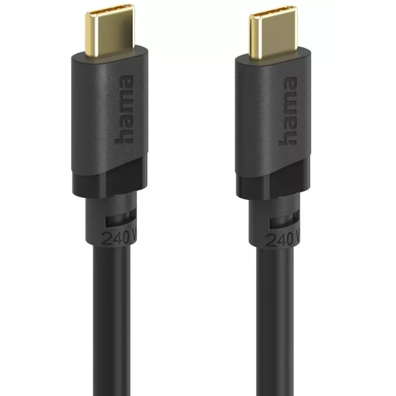 Hama 00202009 cable USB USB 3.2 Gen 1 (3.1 Gen 1) 1,5 m USB C 5 Gbit/s 240 W negro