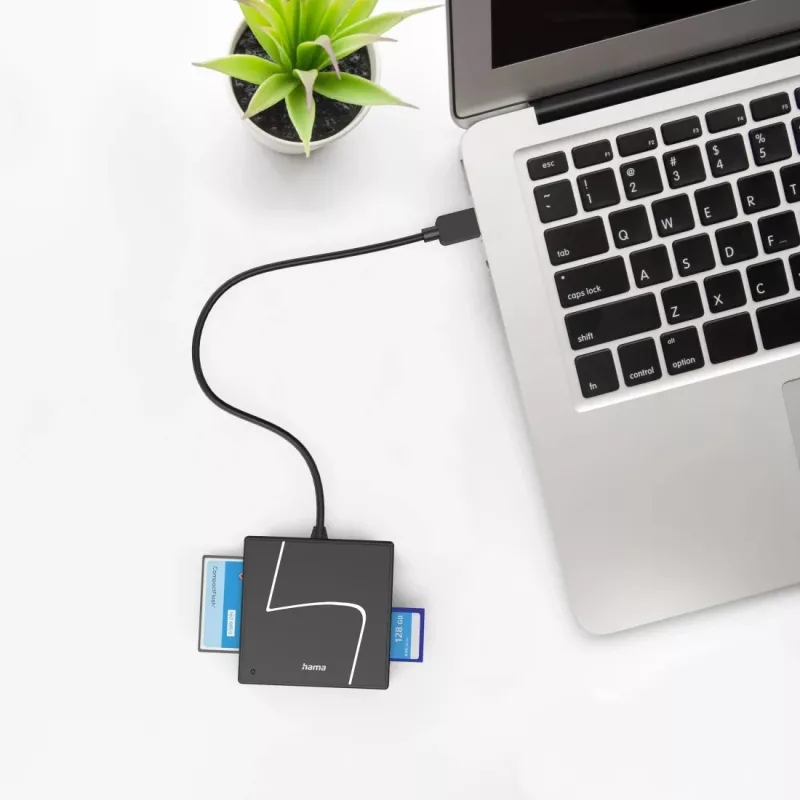 Hama 00200148 lector de tarjetas USB 3.2 Gen 1 (3.1 Gen 1) Type-A/Type-C negro
