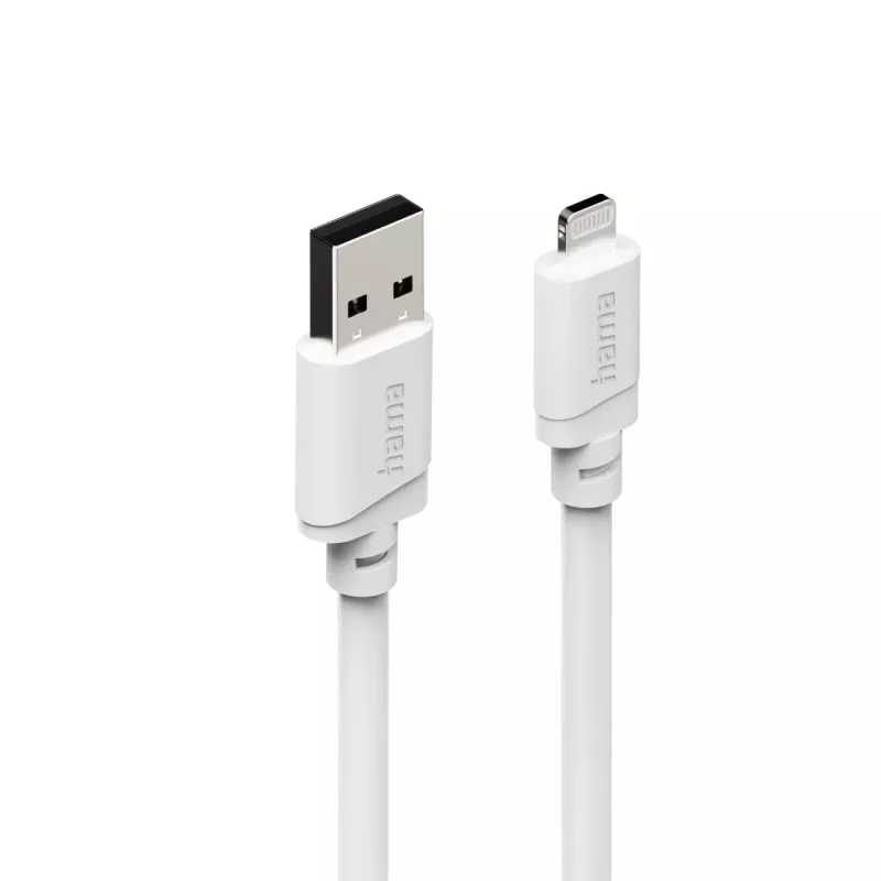 Hama 00201802 cable Lightning 3 m blanco