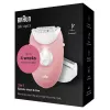 Braun Silk-epil 3-277 depiladora, blanca/rosa
