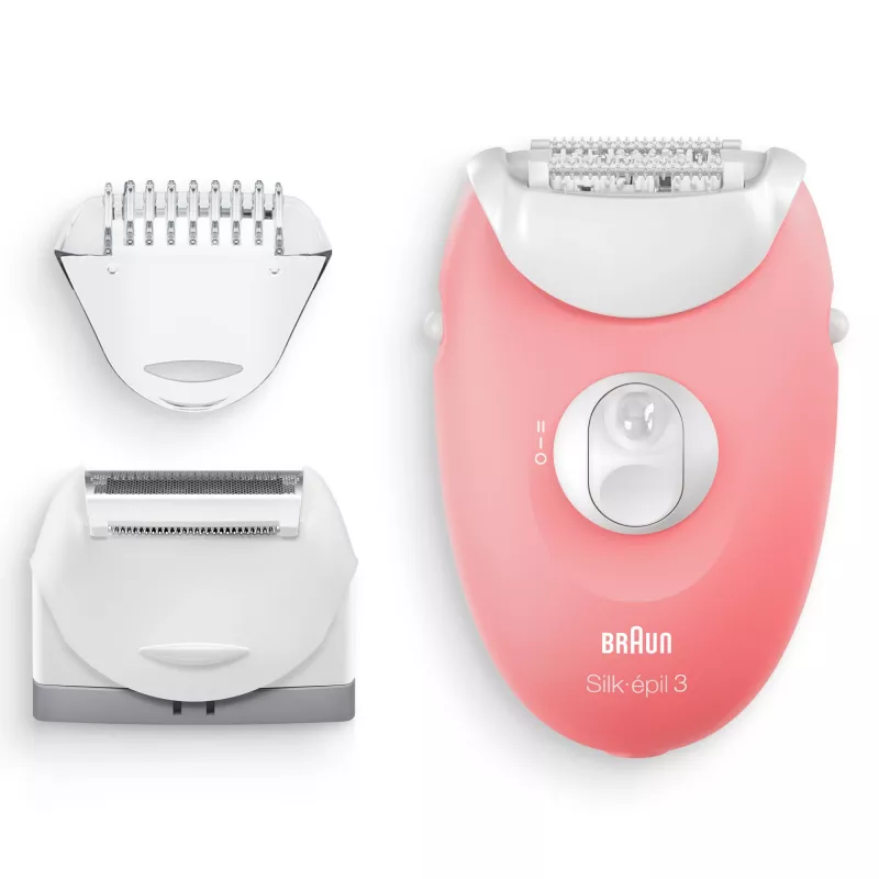 Braun Silk-epil 3-277 depiladora, blanca/rosa