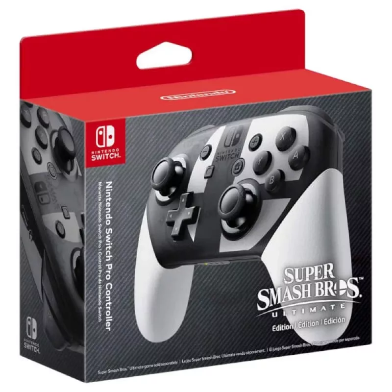 Nintendo Switch Pro mando Super Smash Bros. Ultimate Edition negro, gris, blanco Bluetooth gamepad analógico / digital Nintendo Switch