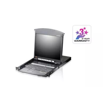 ATEN KL1508AiN consola KVM-over-IP de rack LCD de doble raíl 8 puertos