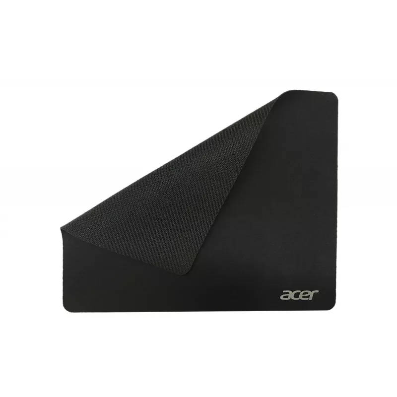 Acer Essential alfombrilla de ratón, negra, unicolor, tela, jersey, goma, base antideslizante