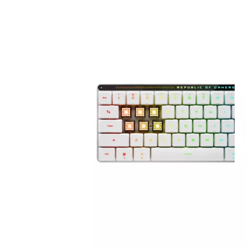 ASUS ROG Falchion RX Low Profile teclado gaming USB + HF Wireless + Bluetooth blanco