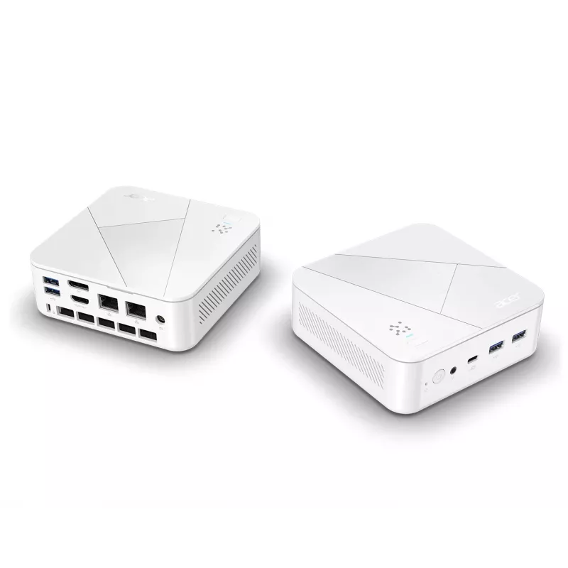 Acer Revo Box RB102-20CPW Mini Copilot+ PC Intel Core Ultra 5 226V 16 GB LPDDR5x-SDRAM 1 TB SSD Windows 11 Home Mini PC Blanco