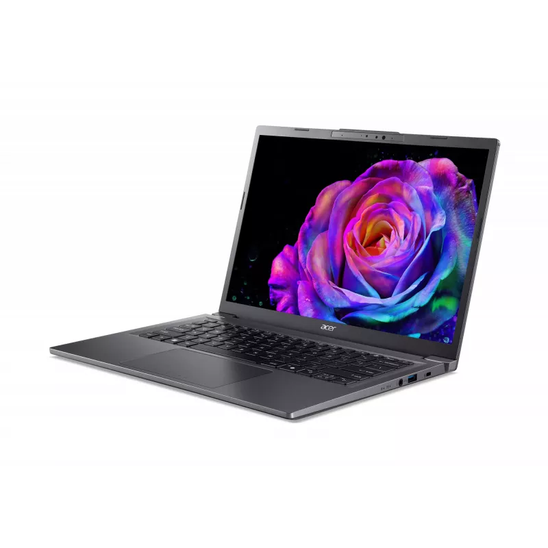 Acer Aspire 14 AI A14-52M-55CP Intel Core Ultra 5 226V Portátil 35.6 cm (14 inch) WUXGA 16 GB LPDDR5x-SDRAM 512 GB SSD Wi-Fi 6 (802.11ax) Windows 11 Home Gris