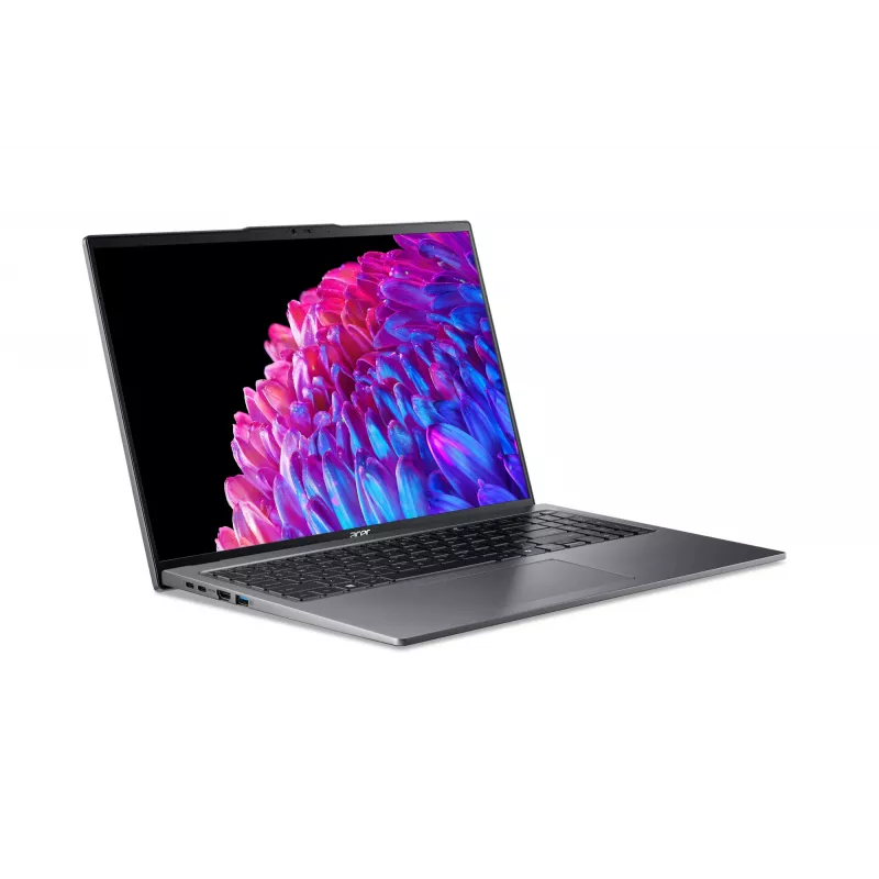 Acer Swift Go 16 SFG16-72-782U Intel Core Ultra 7 155U Portátil 40,6 cm (16 inch) 3.2K 16 GB LPDDR5-SDRAM 1 TB SSD Wi-Fi 6E (802.11ax) Windows 11 Home Gris