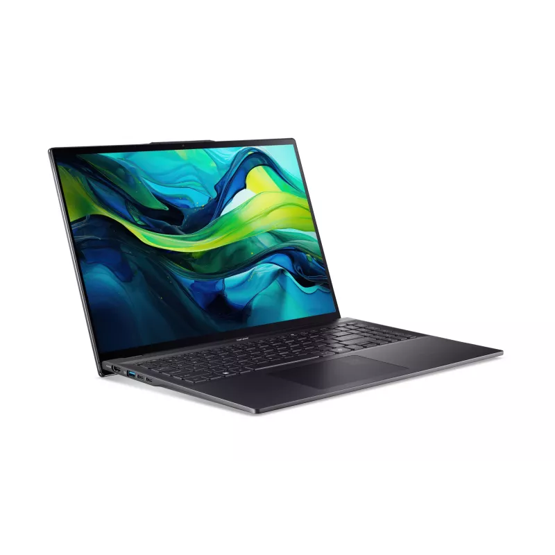 Acer Swift 16 AI SF16-51-53NZ Copilot+ PC Intel Core Ultra 5 226V Portátil 40,6 cm (16 inch) WQXGA+ 16 GB LPDDR5x-SDRAM 512 GB SSD Wi-Fi 7 (802.11be) Windows 11 Home US International Negro