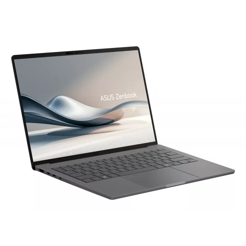 ASUS Zenbook A14 UX3407QA-QD343X Snapdragon X1-26-100 Portátil 35,6 cm (14 inch) WUXGA 32 GB LPDDR5x-SDRAM 1 TB SSD Wi-Fi 6E (802.11ax) Windows 11 Pro Gris