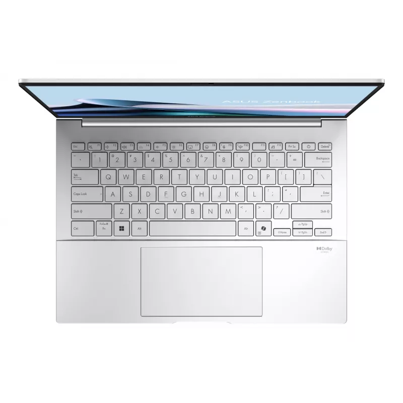 ASUS Zenbook 14 OLED UX3405CA-QD1302W Intel Core Ultra 7 255H Portátil 35,6 cm (14 inch) WUXGA 16 GB LPDDR5x-SDRAM 1 TB SSD Wi-Fi 7 (802.11be) Windows 11 Home Alemán Plata