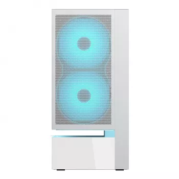 COUGAR Caja Midi Tower, CFV235 Vision, ARGB, Pantalla LCD, Mesh, Blanco