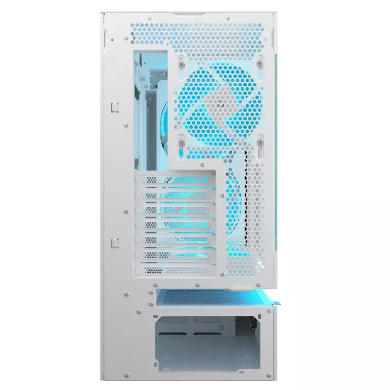 COUGAR Caja Midi Tower, CFV235 Vision, ARGB, Pantalla LCD, Mesh, Blanco