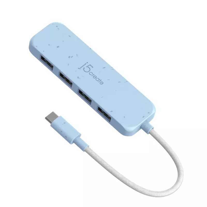 j5create Hub USB-C a 4 puertos Type-A Gen 2 ecológico