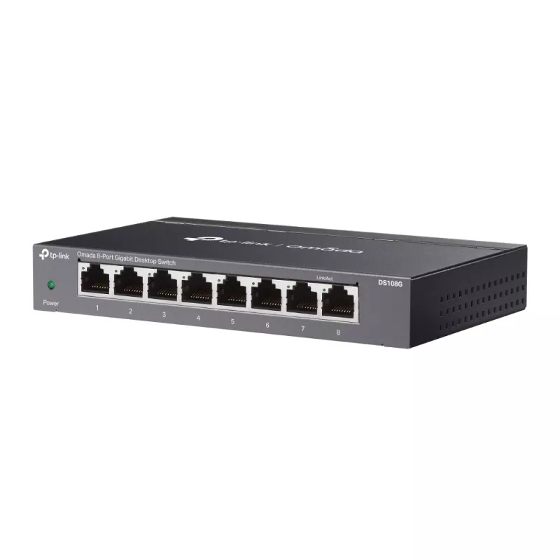 TP-Link Omada DS108G Switch de red No gestionado Gigabit Ethernet (10/100/1000) Negro