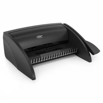 GBC Encuadernadora CombBind® C100, encuadernadora de canutillo, Manual, 160 hojas, Negro