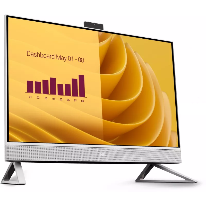 DELL EC27250 Intel Core 7 150U 68.6 cm (27 inch) 1920 x 1080 píxeles PC todo en uno 32 GB DDR5-SDRAM 2 TB SSD Windows 11 Pro Wi-Fi 6E (802.11ax) Pearl, Blanco