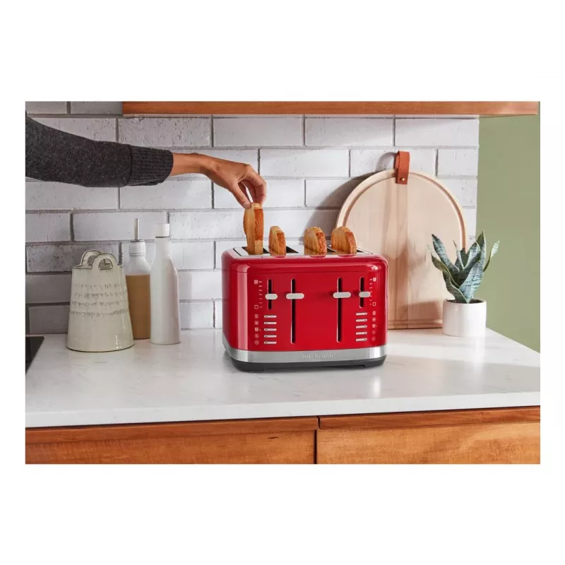 KitchenAid 5KMT4109EER 7 4 rebanadas 1640 W rojo, acero inoxidable