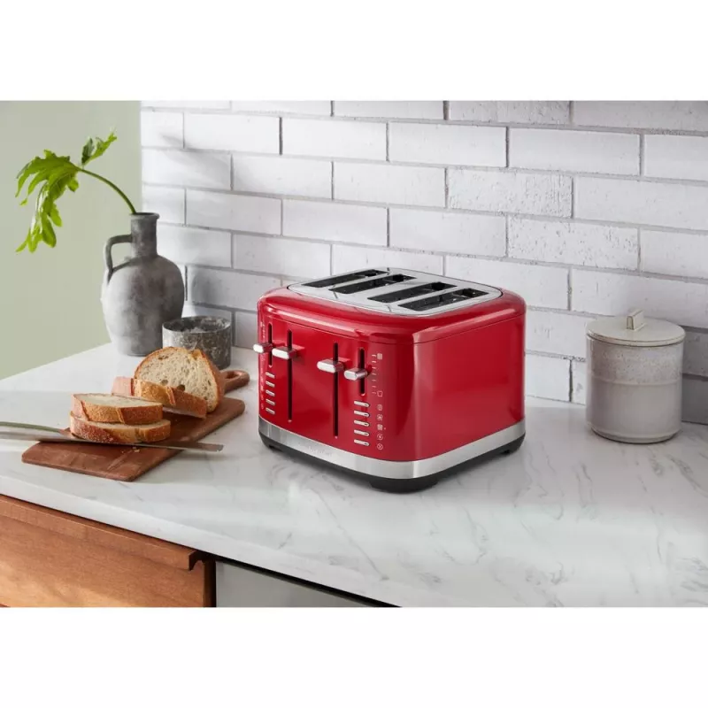 KitchenAid 5KMT4109EER 7 4 rebanadas 1640 W rojo, acero inoxidable
