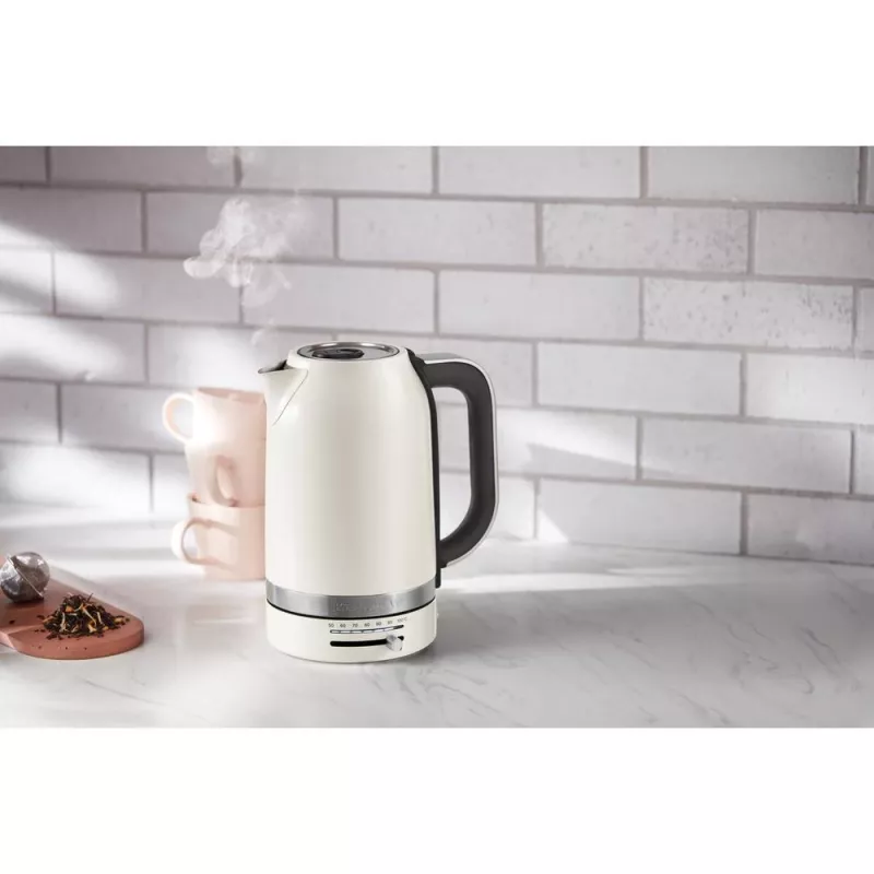 KitchenAid 5KEK1701EPL hervidor eléctrico 1,7 l 2400 W negro, acero inoxidable, blanco